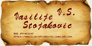 Vasilije Stojaković vizit kartica